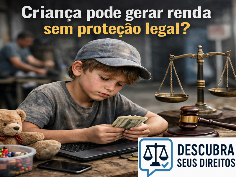 Criança pode gerar renda sem proteção legal?
