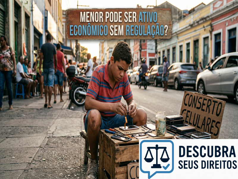Menor pode ser ativo econômico sem regulação?