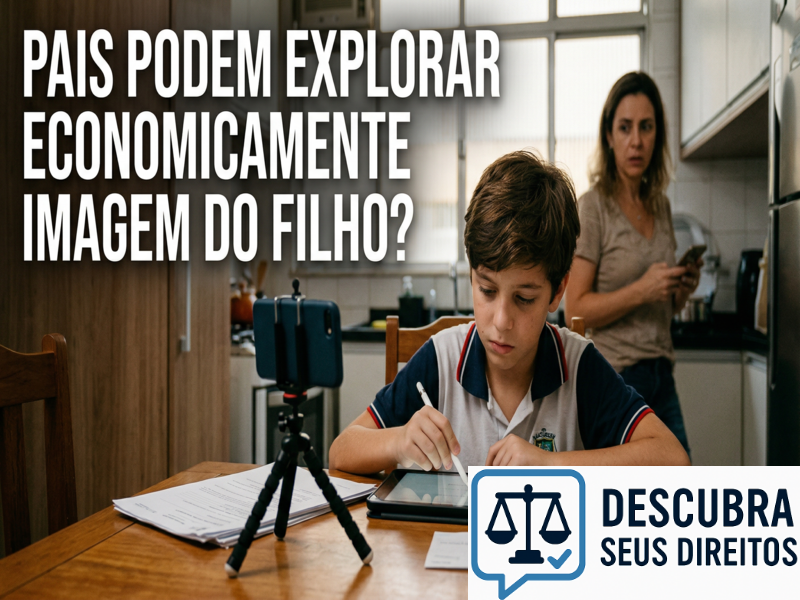 Pais podem explorar economicamente imagem do filho?