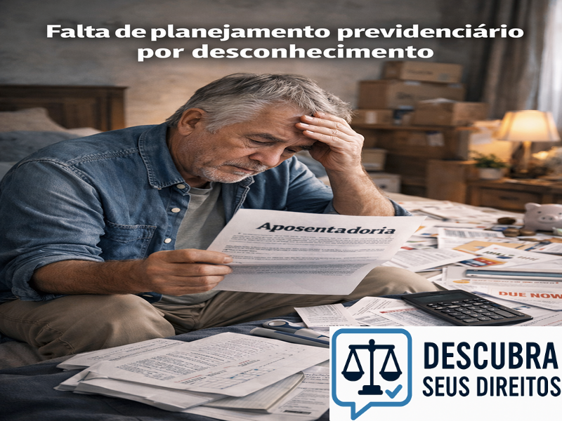 Falta de planejamento previdenciário por desconhecimento