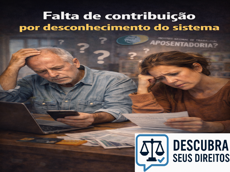 Falta de contribuição por desconhecimento do sistema