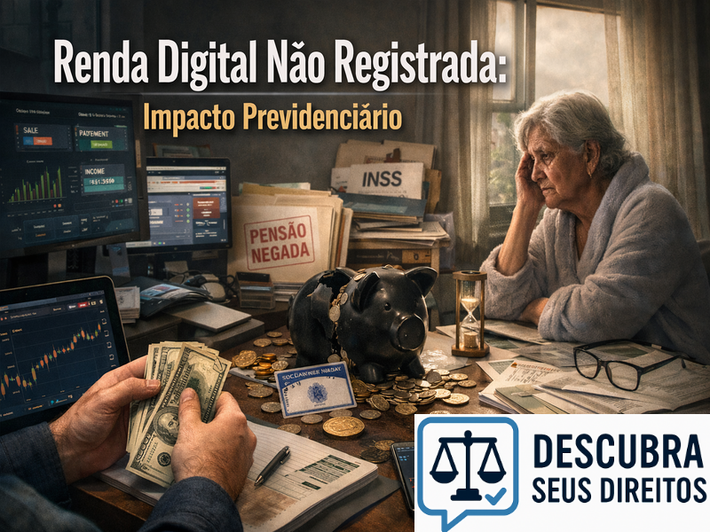 Renda digital não registrada: impacto previdenciário