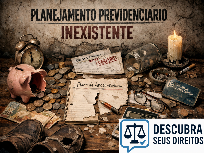 Planejamento previdenciário inexistente
