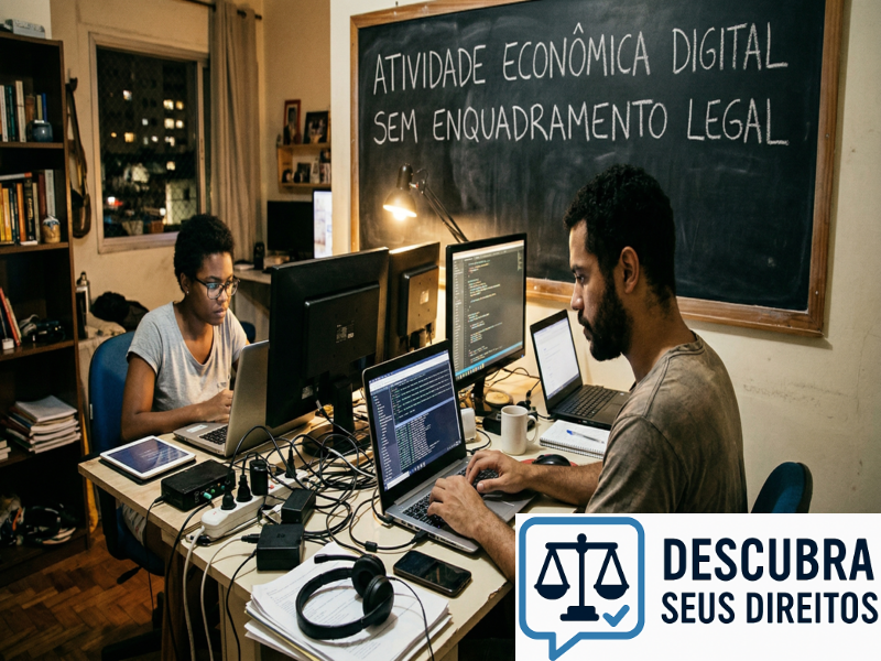 Atividade econômica digital sem enquadramento legal