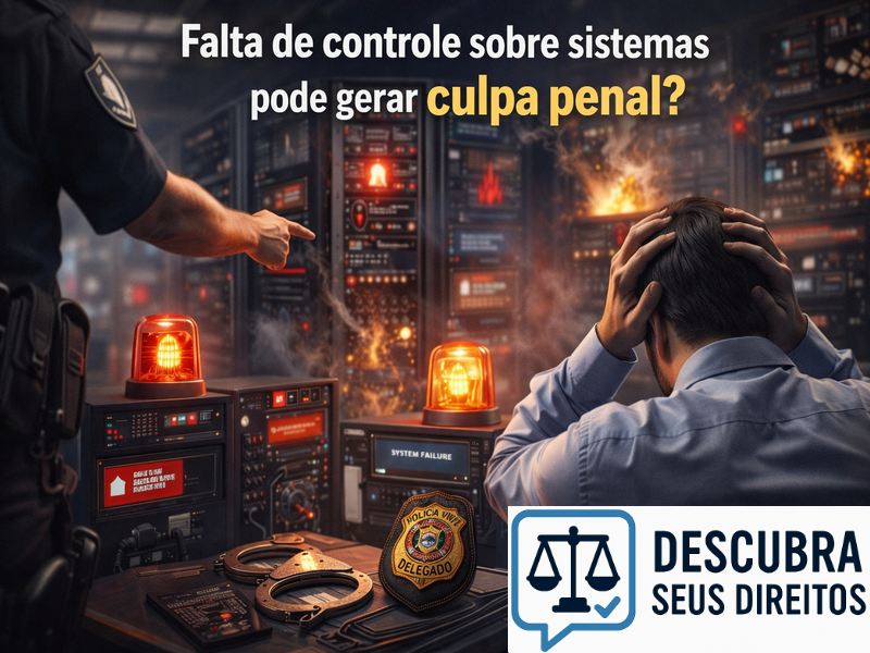 Falta de controle sobre sistemas pode gerar culpa penal?