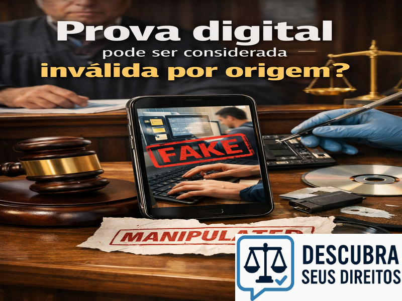 Prova digital pode ser considerada inválida por origem?