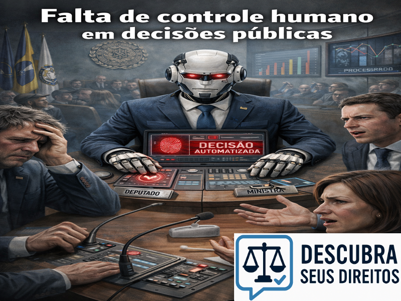 Falta de controle humano em decisões públicas