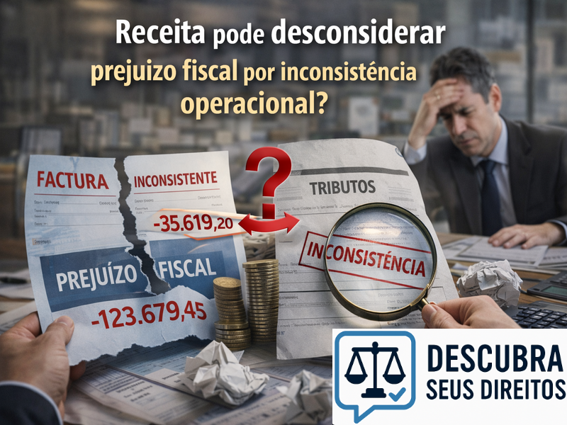 Receita pode desconsiderar prejuízo fiscal por inconsistência operacional?
