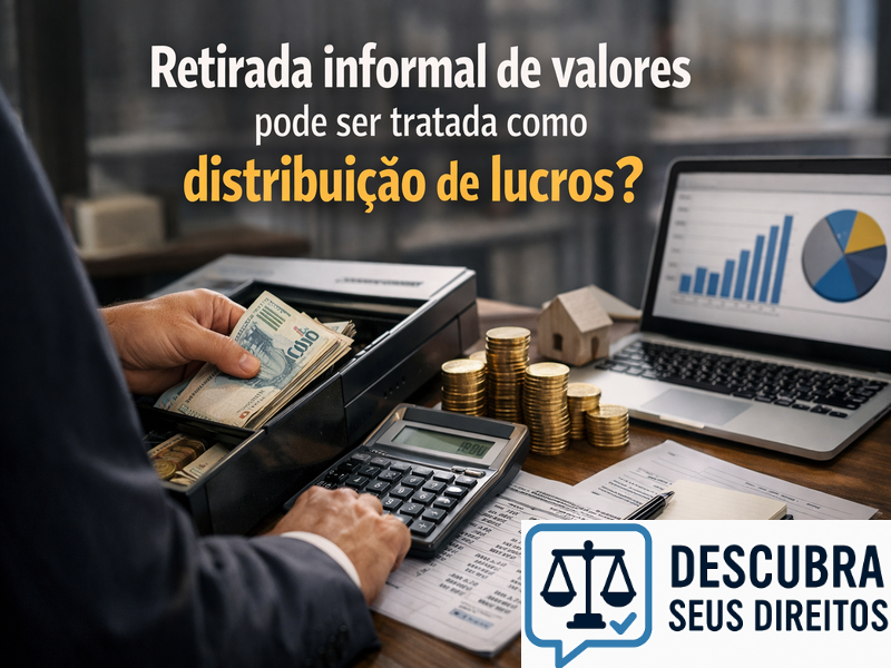 Retirada informal de valores pode ser tratada como distribuição de lucros?