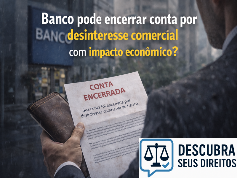 Banco pode encerrar conta por desinteresse comercial com impacto econômico?