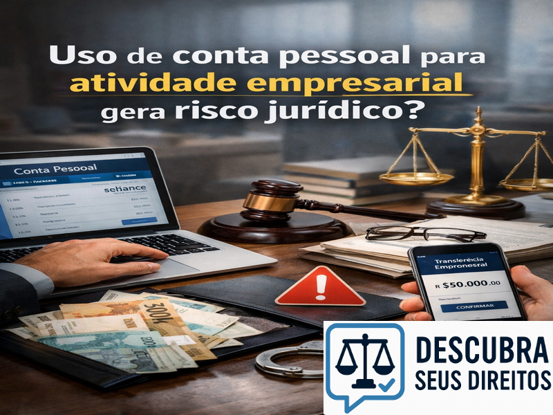 Uso de conta pessoal para atividade empresarial gera risco jurídico?