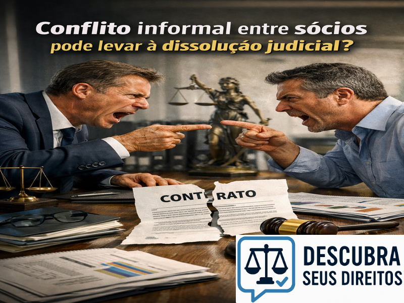 Conflito informal entre sócios pode levar à dissolução judicial?