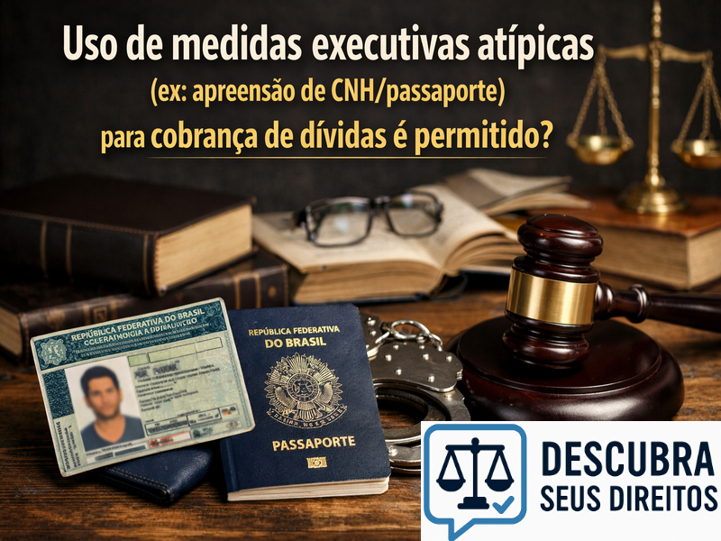 Uso de medidas executivas atípicas (ex: apreensão de CNH/passaporte) para cobrança de dívidas é permitido?