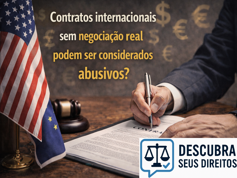Contratos internacionais sem negociação real podem ser considerados abusivos?