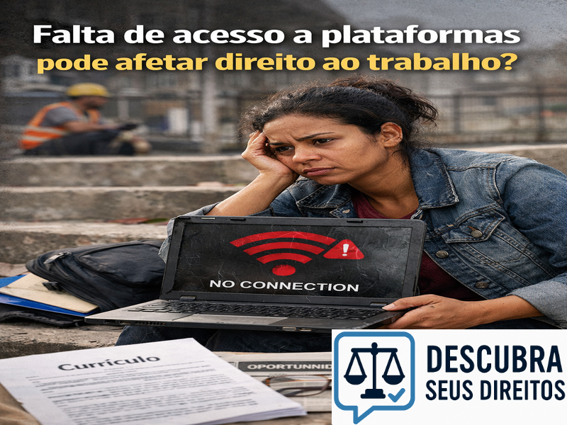 Falta de acesso a plataformas pode afetar direito ao trabalho?