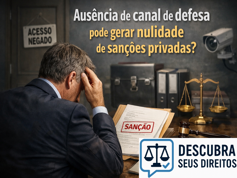 Ausência de canal de defesa pode gerar nulidade de sanções privadas?