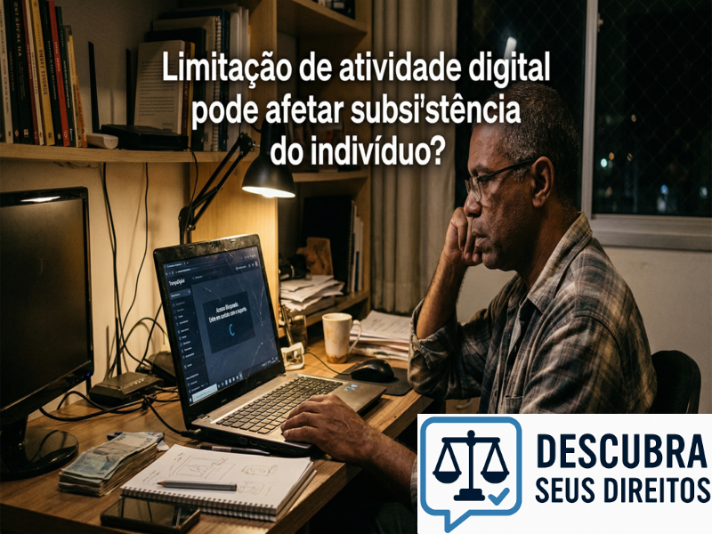 Limitação de atividade digital pode afetar subsistência do indivíduo?