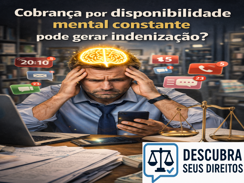 Cobrança por disponibilidade mental constante pode gerar indenização?