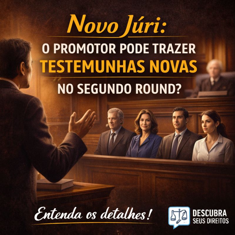 Novo Júri: o promotor pode trazer testemunhas novas no segundo round?