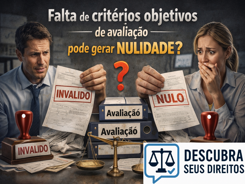 Falta de critérios objetivos de avaliação pode gerar nulidade?