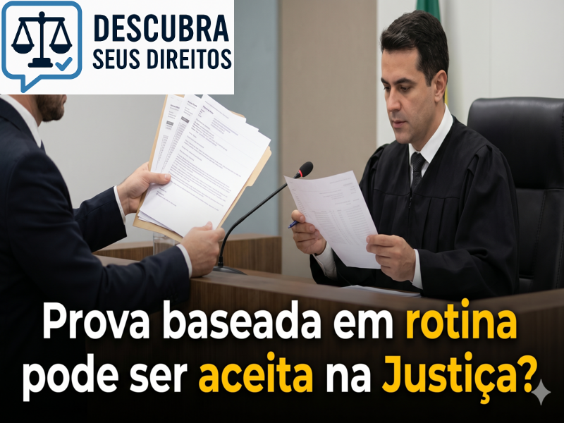 Prova baseada em rotina pode ser aceita na Justiça?