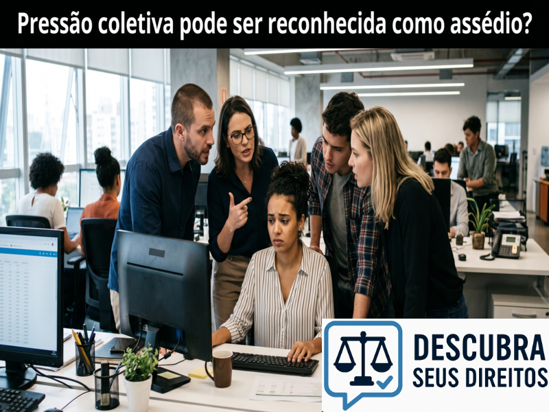 Pressão coletiva pode ser reconhecida como assédio?