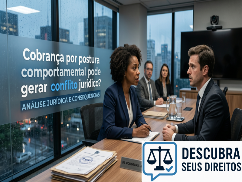Cobrança por postura comportamental pode gerar conflito jurídico?