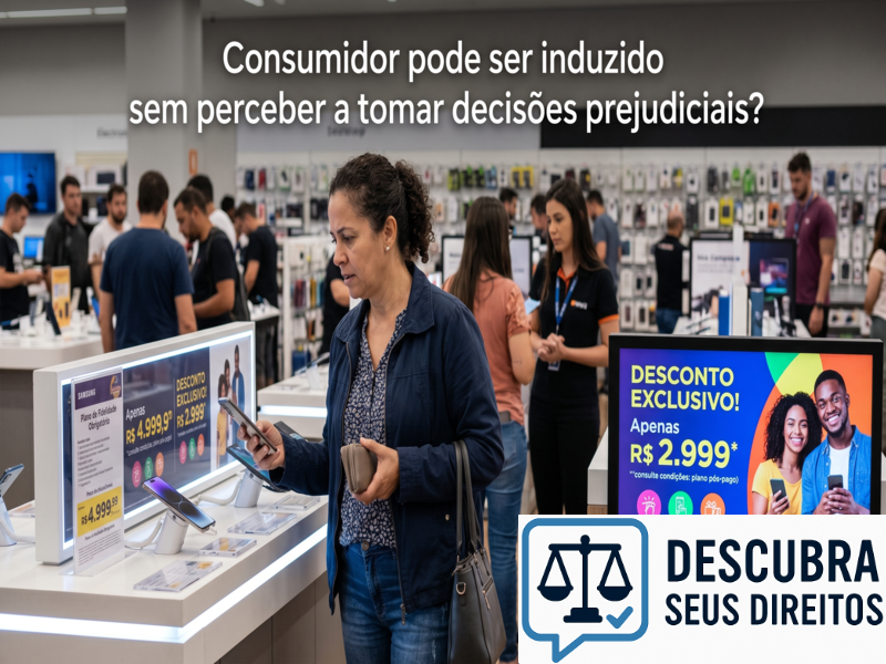 Consumidor pode ser induzido sem perceber a tomar decisões prejudiciais?