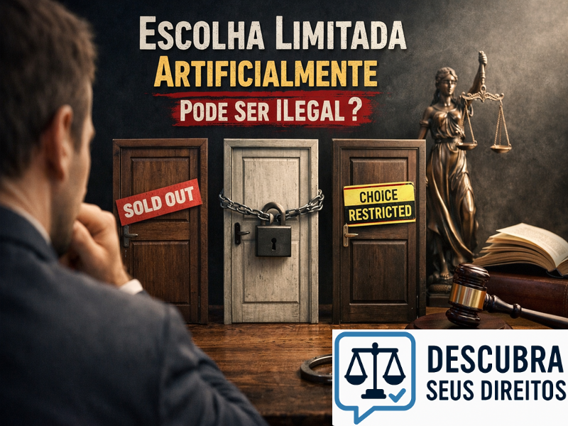 Escolha limitada artificialmente pode ser ilegal?