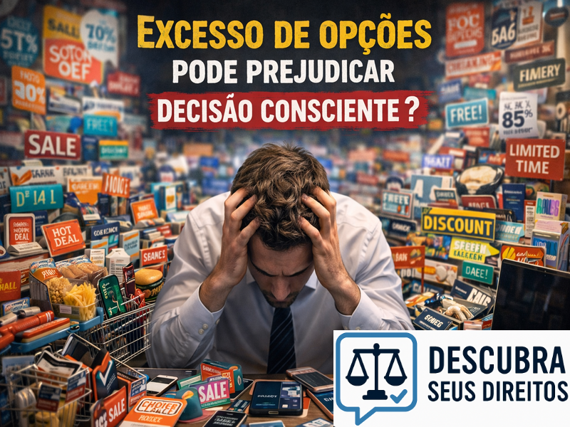Excesso de opções pode prejudicar decisão consciente?