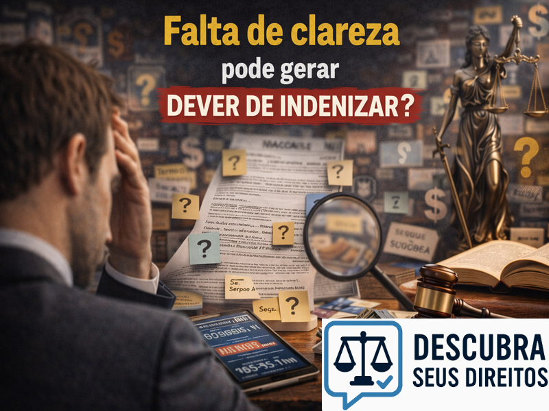 Falta de clareza pode gerar dever de indenizar?