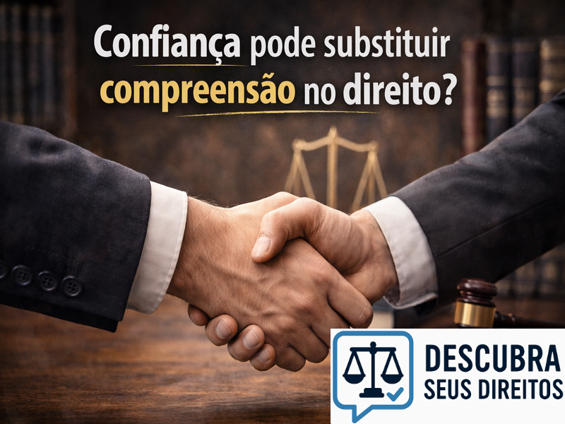 Confiança pode substituir compreensão no direito?