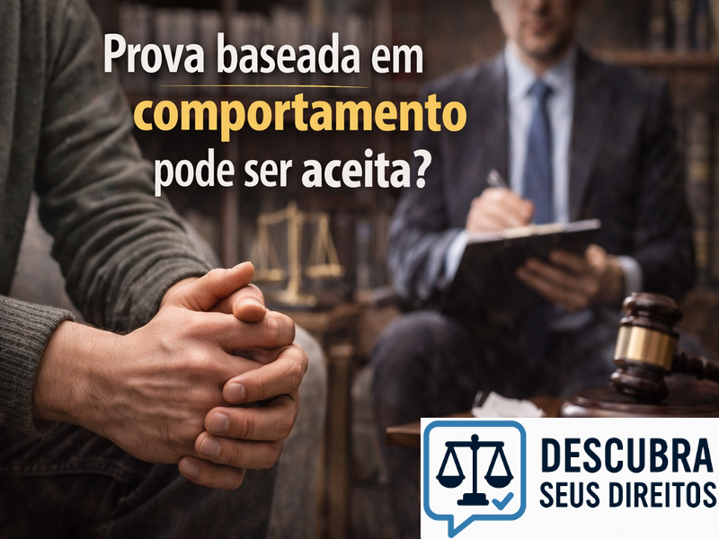 Prova baseada em comportamento pode ser aceita?