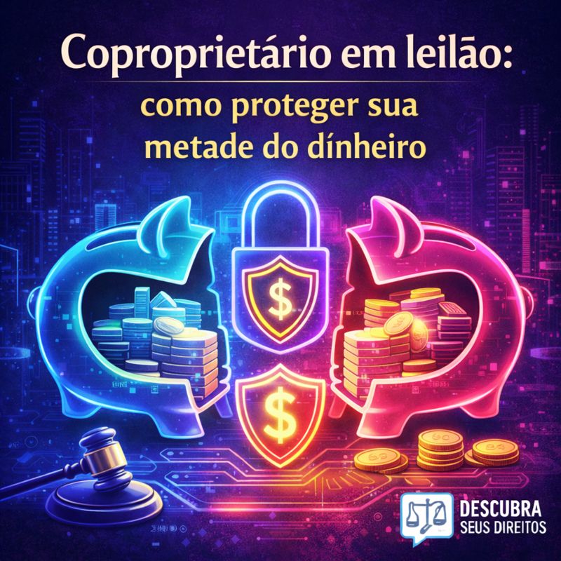 Coproprietário em leilão: como proteger sua metade do dinheiro