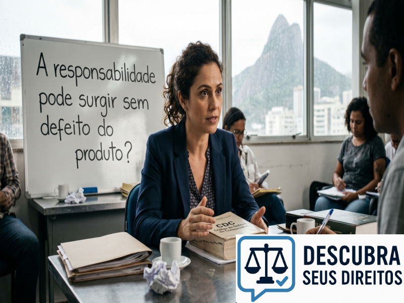 Responsabilidade pode surgir sem defeito do produto?