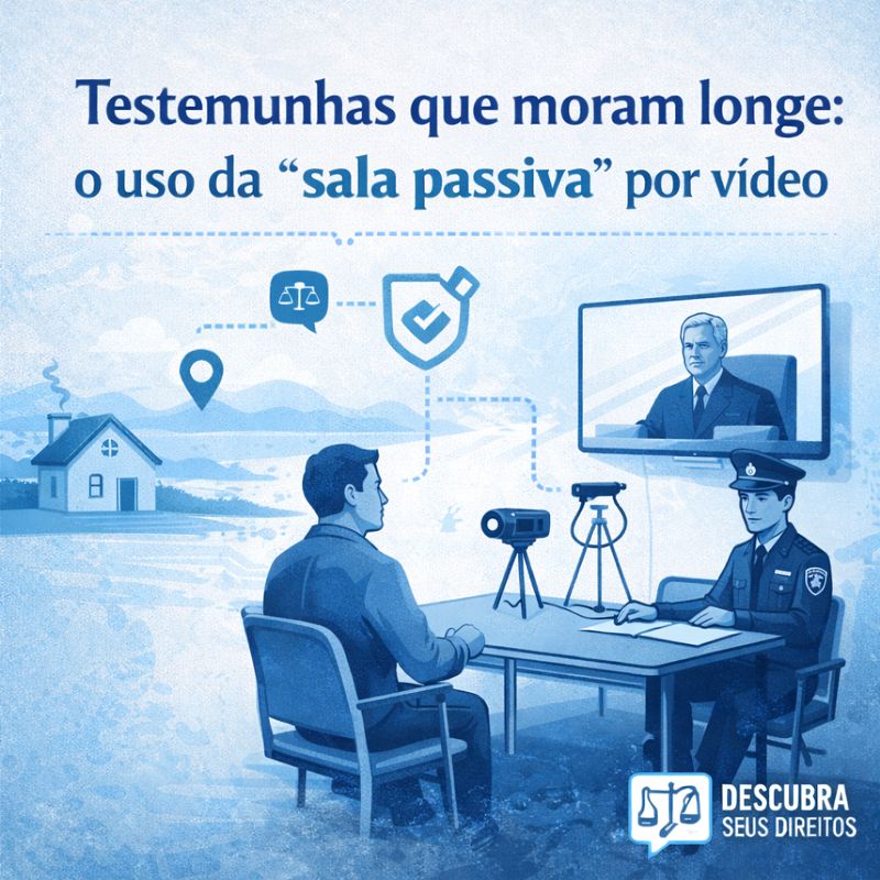 Testemunha longe e sala passiva: como funciona a oitiva por vídeo