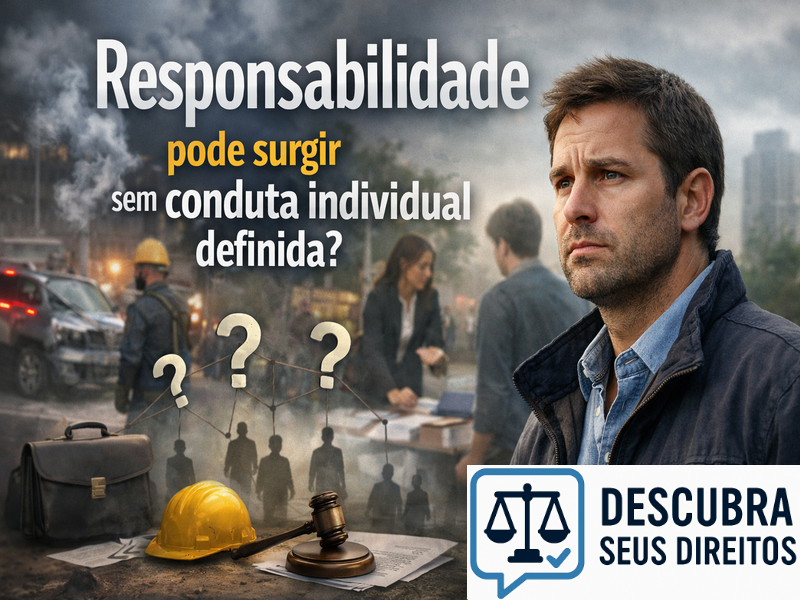 Responsabilidade pode surgir sem conduta individual definida?