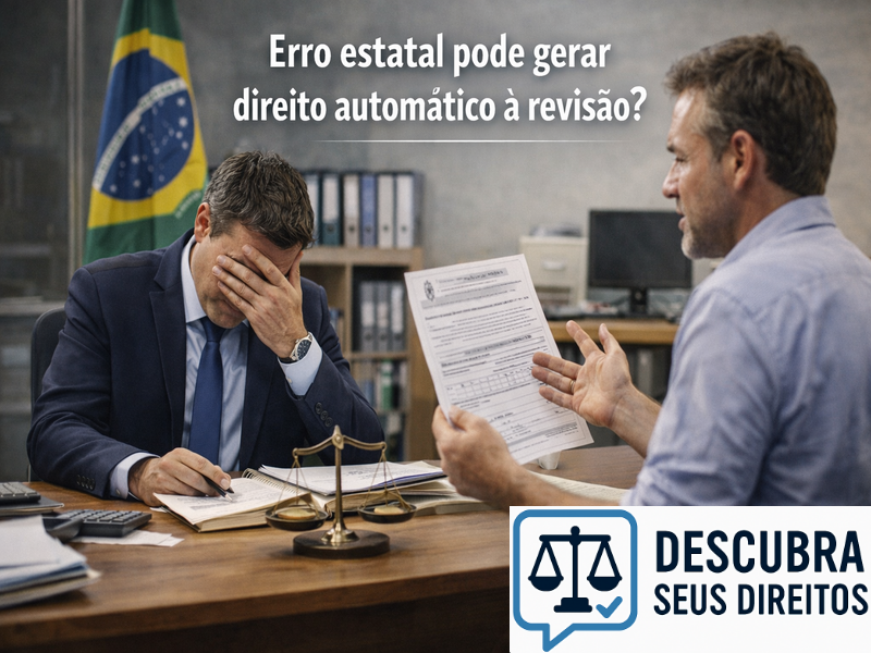 Erro estatal pode gerar direito automático à revisão?