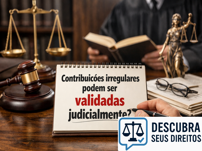Contribuições irregulares podem ser validadas judicialmente?