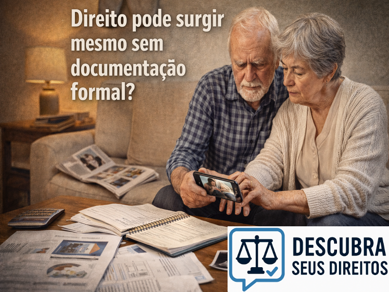 Direito pode surgir mesmo sem documentação formal?