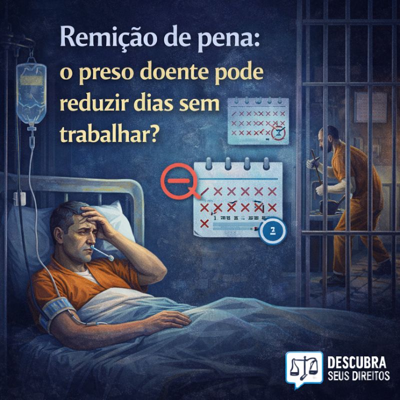 Remição de pena: o preso doente pode reduzir dias sem trabalhar?