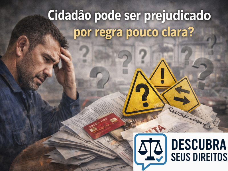 Cidadão pode ser prejudicado por regra pouco clara?