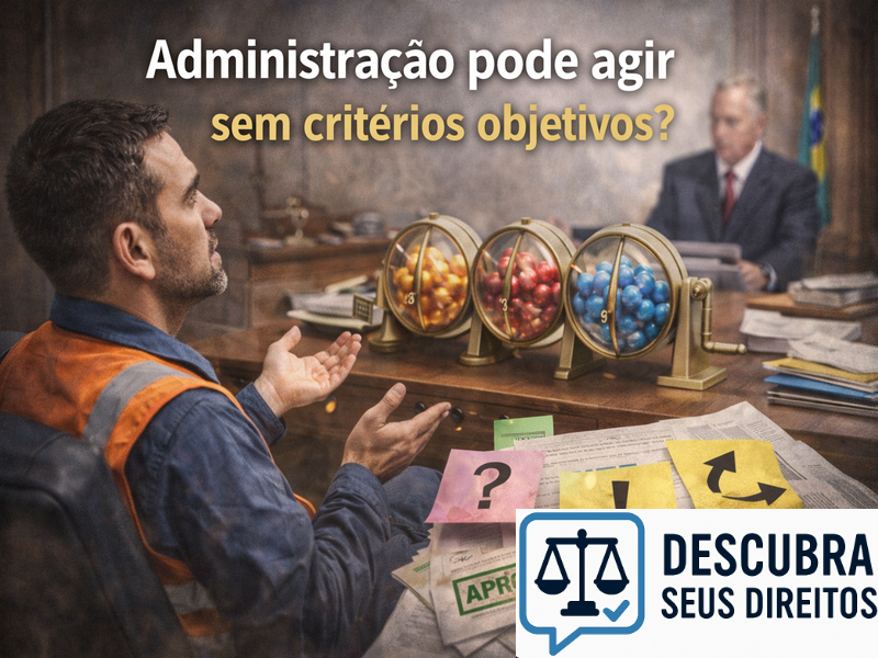 Administração pode agir sem critérios objetivos?