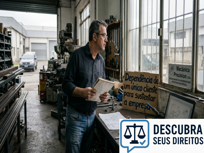 Dependência de um único cliente para sustentar a empresa