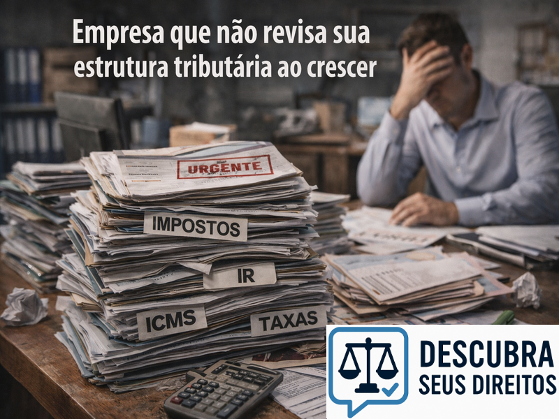 Empresa que não revisa sua estrutura tributária ao crescer