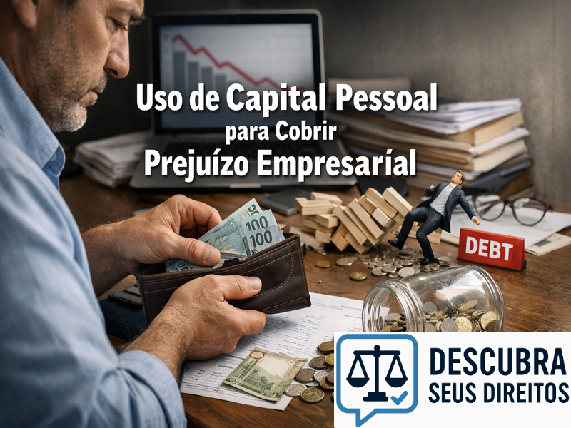Uso de capital pessoal para cobrir prejuízo empresarial