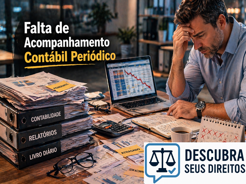 Falta de acompanhamento contábil periódico