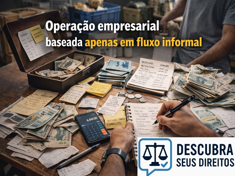 Operação empresarial baseada apenas em fluxo informal