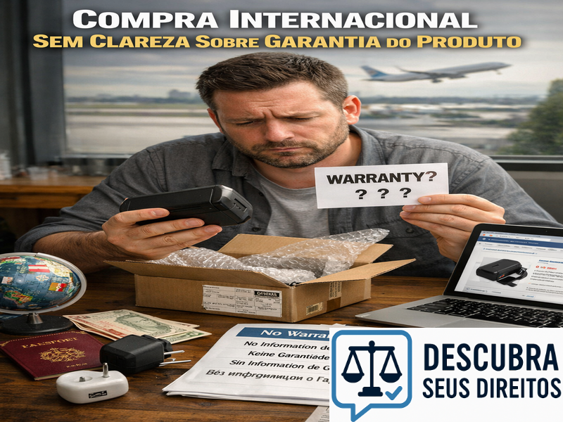 Compra internacional sem clareza sobre garantia do produto