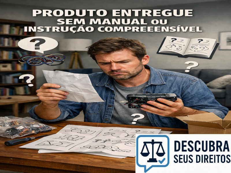 Produto entregue sem manual ou instrução compreensível